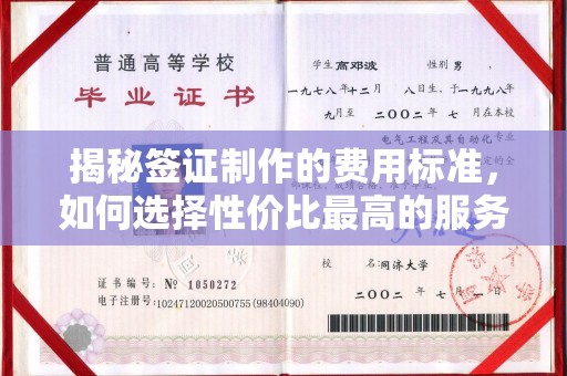 镇平揭秘签证制作的费用标准，如何选择性价比最高的服务？